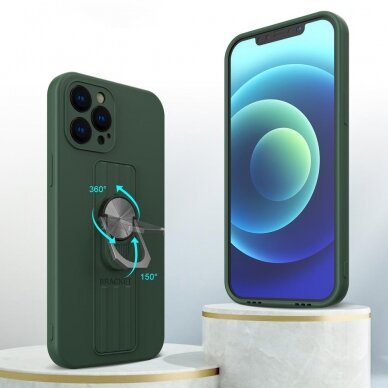 Dėklas su žiedu Ring Case iPhone 11 Pro Šviesiai mėlynas 2