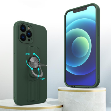 Dėklas su žiedu Ring Case silicone iPhone 11 Pro Max Mėtinis 1