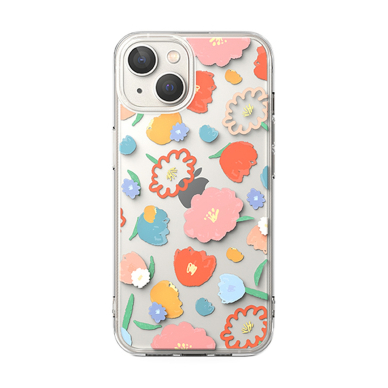 Dėklas Ringke Fusion Design Armored Sleeve iPhone 14 Plus Permatomas (Floral) (FD637E31) 1