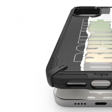 Dėklas Ringke Fusion X Design durable iPhone 12 mini Juodas 4