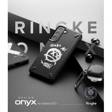 Dėklas Ringke Onyx Design Durable Samsung Galaxy S22 Plus Juodas 4