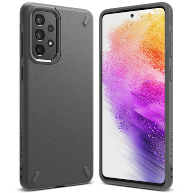 Dėklas Ringke Onyx Durable TPU Samsung Galaxy A73 Pilkas