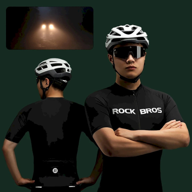 Rockbros 15120002007 short sleeve cycling jersey XXXXL - Juodas 2