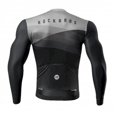 Rockbros cycling jersey 15120009005 long sleeve spring/summer XXL - Juodas 2