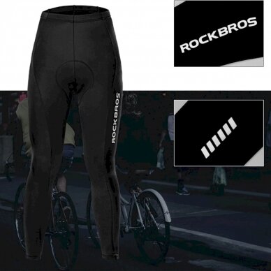 Rockbros RK20042XL cycling pants, breathable,XXL insert - Juodas 2