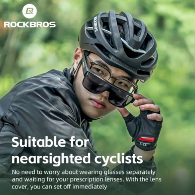 Rockbros SP304 polarizing cycling glasses - pilkas 6