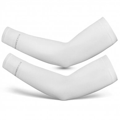 Rockbros XT9002W cycling sleeves - baltas (2 pcs.)