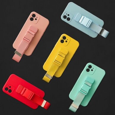 Dėklas Rope Case Silicone Xiaomi Poco M4 Pro 5G Tamsiai mėlynas 11