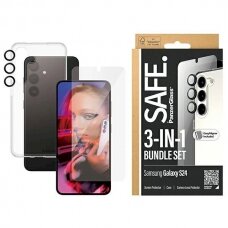 SAFE by PanzerGlass set Dėklas + protective film + camera cover Samsung Galaxy S24