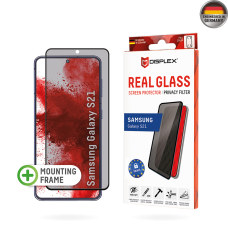 [Užsakomoji prekė] Samsung Galaxy S21 5G - Displex Real Stikliukas Privacy Full Cover - Juodas