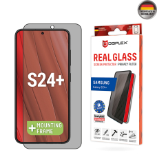 [Užsakomoji prekė] Samsung Galaxy S24 Plus - Displex Real Stikliukas Privacy Full Cover - Juodas