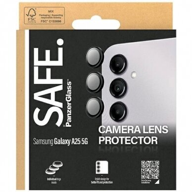 SAFE by PanzerGlass Kameros apsauga Samsung Galaxy A25 5G -Juodas  3