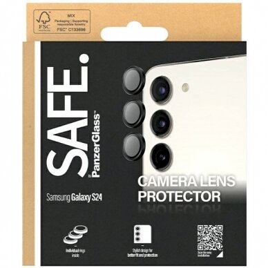 SAFE by PanzerGlass Kameros apsauga Samsung Galaxy S24 / S23 / S23+ -Juodas  3