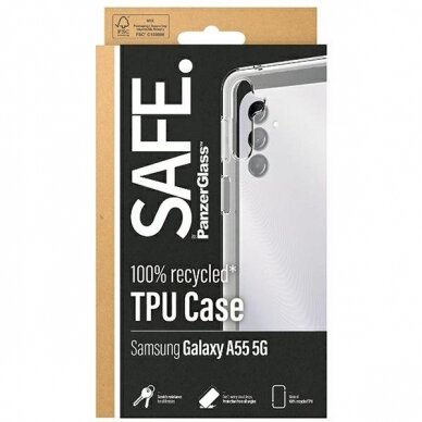 SAFE by PanzerGlass Dėklas Samsung Galaxy A55 5G - Permatomas 3