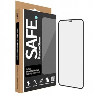 SAFE by PanzerGlass Edge-to-Edge Apsauginis stiklas iPhone 11 Pro / Xs / X -Juodas