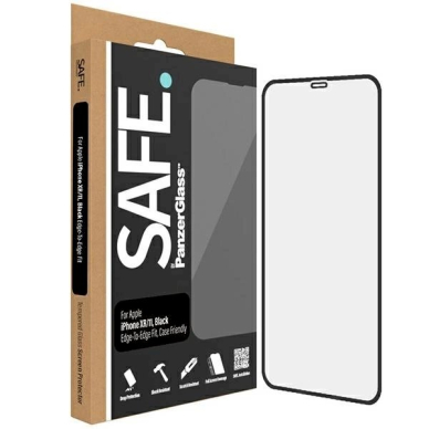 SAFE by PanzerGlass Edge-to-Edge Apsauginis stiklas iPhone 11 / Xr -Juodas