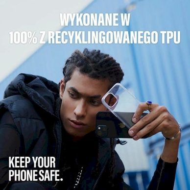 SAFE by PanzerGlass recycled TPU Dėklas iPhone 15 Plus - Permatomas 6