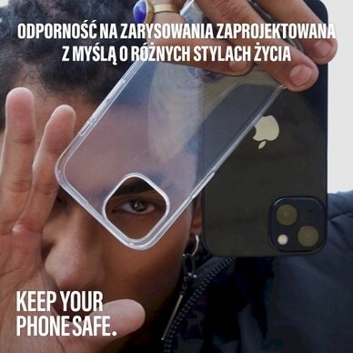 SAFE by PanzerGlass recycled TPU Dėklas iPhone 15 Pro Max - Permatomas 3