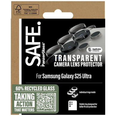 SAFE by PanzerGlass Rings Lens Protector Samsung Galaxy S25 Ultra Clear  Glass 3