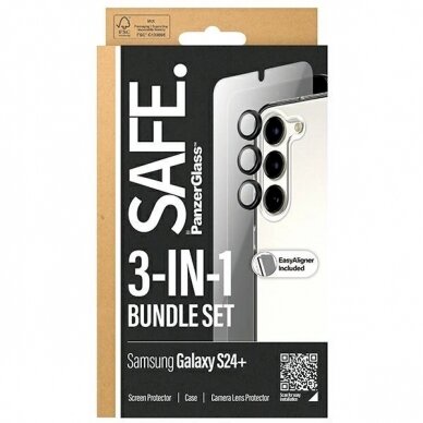 SAFE by PanzerGlass set Dėklas + protective film + camera cover Samsung Galaxy S24+ 3