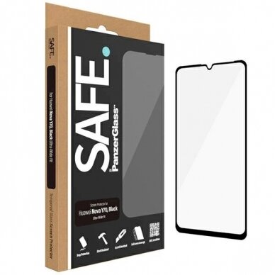 SAFE by PanzerGlass Apsauginis stiklas Huawei Nova Y70 / Y70 Plus / Y71 -Juodas