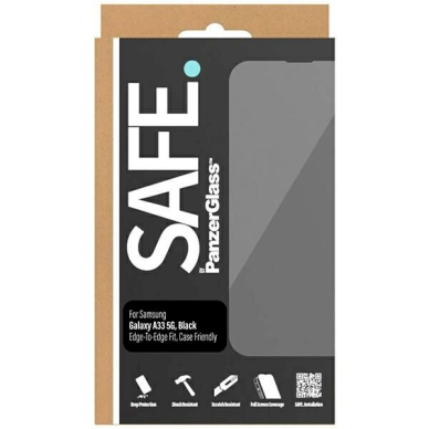 SAFE by PanzerGlass Apsauginis stiklas Samsung Galaxy A33 5G -Juodas  3