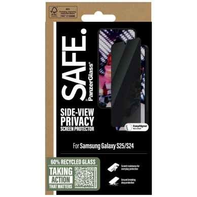 SAFE by PanzerGlass Ultra-Wide Fit Privacy Apsauginis stiklas Samsung Galaxy S25 3