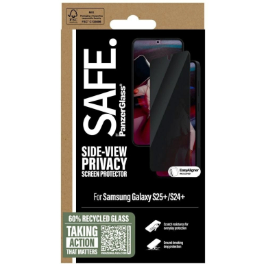 SAFE by PanzerGlass Ultra-Wide Fit Privacy Apsauginis stiklas Samsung Galaxy S25+ 3