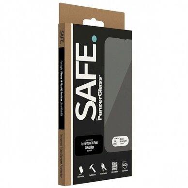 SAFE by PanzerGlass Ultra-Wide Fit Apsauginis stiklas iPhone 14 Plus / 13 Pro Max 3