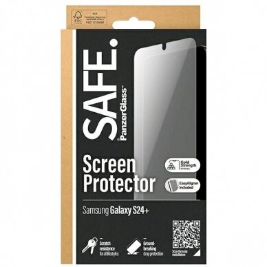 SAFE by PanzerGlass Ultra-Wide Fit Apsauginis stiklas Samsung Galaxy S24+ 3