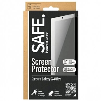 SAFE by PanzerGlass Ultra-Wide Fit Apsauginis stiklas Samsung Galaxy S24 Ultra 3