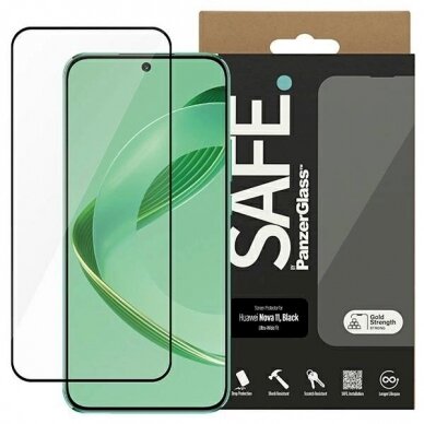 SAFE by PanzerGlass Ultra-Wide Fit Apsauginis stiklas Huawei nova 11 -Juodas