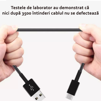 [Užsakomoji prekė] Samsung - Data Cable (EP-DG970BWE) - USB to Type-C, Fast Charge 2.1A, 1m - Baltas (Bulk Packing) 4