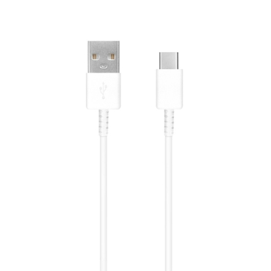 [Užsakomoji prekė] Samsung - Data Cable (EP-DG970BWE) - USB to Type-C, Fast Charge 2.1A, 1m - Baltas (Bulk Packing)