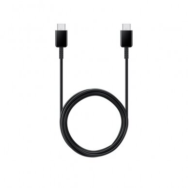 [Užsakomoji prekė] Samsung - Data Cable (EP-DG977BBE), Type-C to Type-C, 100W, 0.98m - Juodas (Bulk Packing) 1