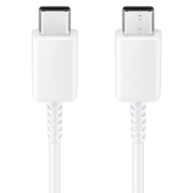 Akcija! Samsung - Data Cable (EP-DG977BWE), Type-C to Type-C, 100W, 0.98m - Baltas (Bulk Packing)