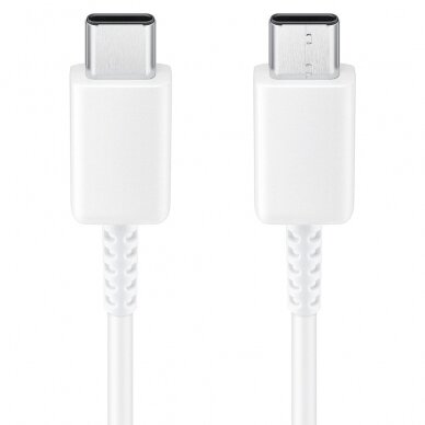 [Užsakomoji prekė] Samsung - Data Cable (EP-DG977BWE), Type-C to Type-C, 100W, 0.98m - Baltas (Bulk Packing)