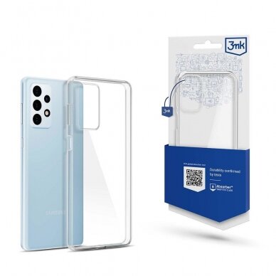 Telefono Dėklas skirtas Samsung Galaxy A23 5G - 3mk dėklas clear case Skaidrus