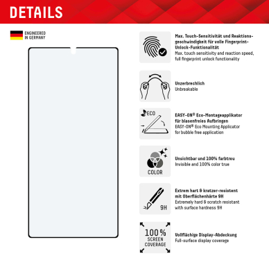 [Užsakomoji prekė] Samsung Galaxy S23 Ultra - Displex Pro Flexi Stikliukas Stikliukas Eco - Juodas 2