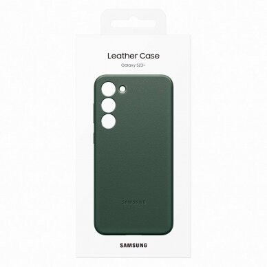 Dėklas Samsung Leather Cover Samsung Galaxy S23 Plus Žalias (EF-VS916LGEGWW) 4