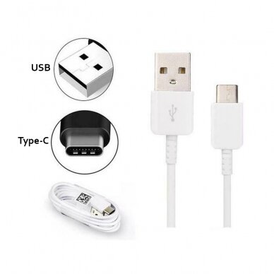 Akcija! Samsung - Original USB Cable (EP-DW700CWE), Type-C - Baltas 4