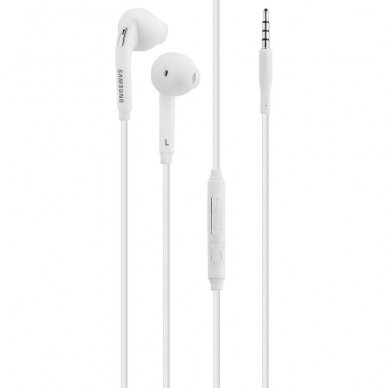 [Užsakomoji prekė] Samsung - Original Wired Earphones (EO-EG920BW) - Jack 3.5mm, In-Ear, Microphone, Volume Control, 1.2m - Baltos (Blister Packing) 1