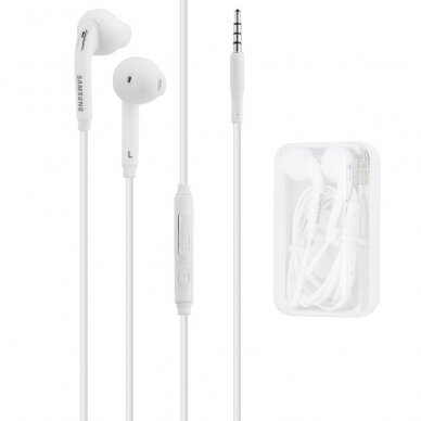 [Užsakomoji prekė] Samsung - Original Wired Earphones (EO-EG920BW) - Jack 3.5mm, In-Ear, Microphone, Volume Control, 1.2m - Baltos (Blister Packing) 3