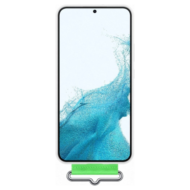 Dėklas Samsung Silicone Cover Samsung Galaxy S22 + (S22 Plus) (EF-GS906TWEGWW) Baltas 1