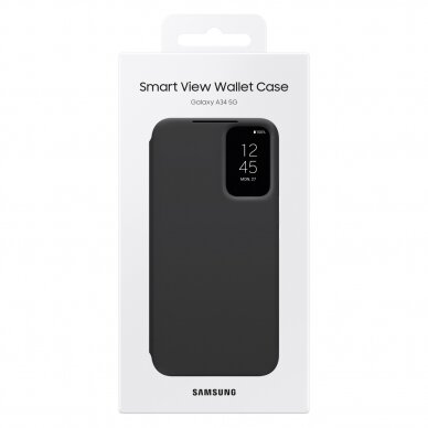 Originalus Dėklas Samsung Smart View Wallet Samsung Galaxy A34 5G Juodas (EF-ZA346CBEGWW) 4