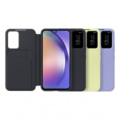 Originalus Dėklas Samsung Smart View Wallet Samsung Galaxy A54 5G Juodas (EF-ZA546CBEGWW) 6