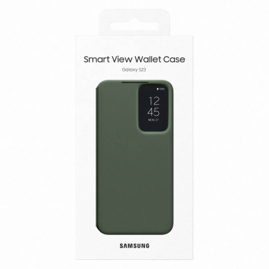 Dėklas Samsung Smart View Wallet Samsung Galaxy S23 Žalias (EF-ZS911CGEGWW) 4