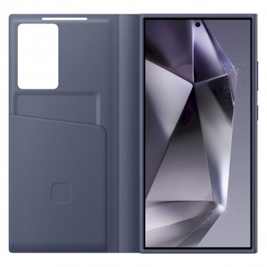 Originalus Dėklas Samsung Smart View Wallet EF-ZS928CVEGWW flip case for Samsung Galaxy S24 Ultra - Violetinis 2