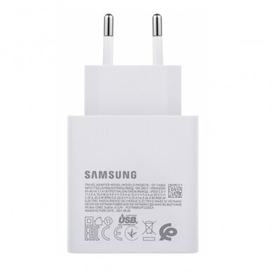 [Užsakomoji prekė] Samsung - Wall Charger TA865W (GP-PTU020SODWQ) - Type-C, 65W - Baltas 2