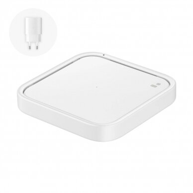 Samsung Wireless Įkroviklis  Pad EP-P2400TWEGEU 15W inductive Įkroviklis  - baltas + mains Įkroviklis